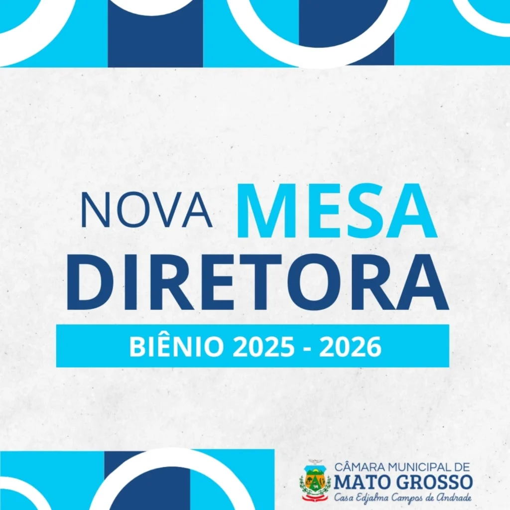 A MESA DIRETORA DO BIÊNIO 2025/2026 – Câmara Municipal de Mato Grosso – PB