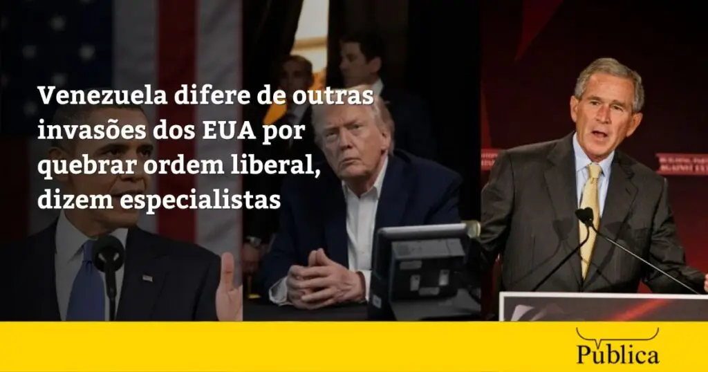 Venezuela difere de invasões dos EUA por quebrar ordem liberal